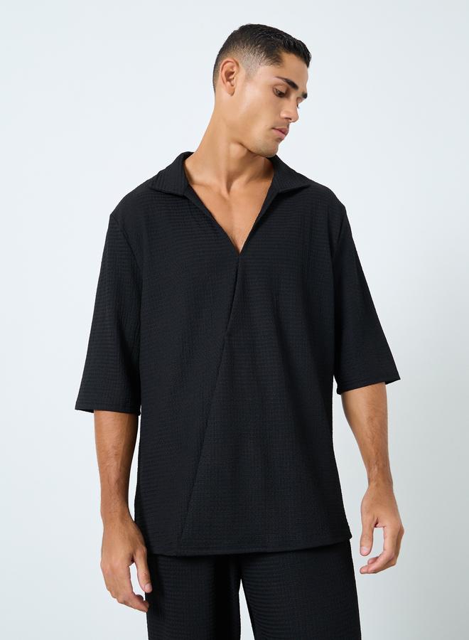 Styli Men Oversized Short Sleeve Shirt and Pants Co-Ords - Image 2