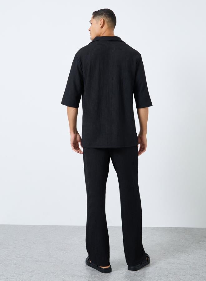 Styli Men Oversized Short Sleeve Shirt and Pants Co-Ords - Image 4