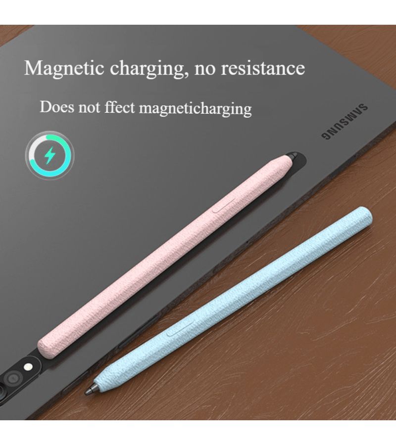 Suitable For Samsung Galaxy Tab S11 S11 Ultra S Pen Leather Grain Protective Cover Anti Slip Smooth Grip Available In Light Blue - Image 4