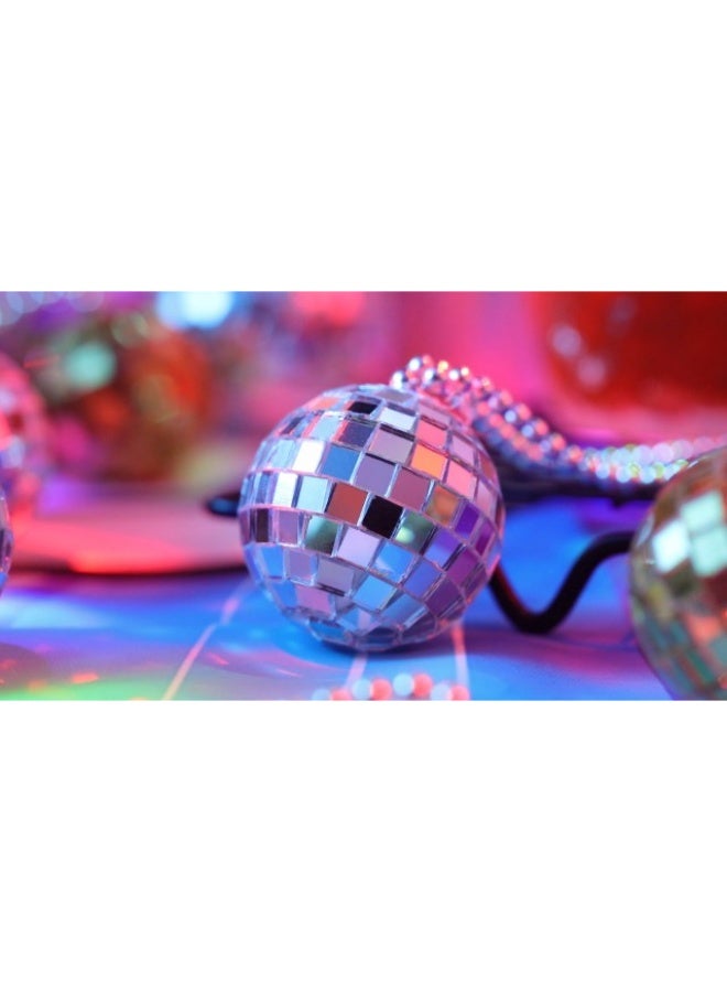 12 Piece Mirror Disco Ball Costume Necklaces 70s Disco Party Necklaces Accessory for Home Decorations, 1.57 Inch Stage Props, Game Accessories, Party Favor and Supplies - Image 4