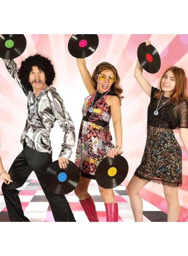 12 Piece Mirror Disco Ball Costume Necklaces 70s Disco Party Necklaces Accessory for Home Decorations, 1.57 Inch Stage Props, Game Accessories, Party Favor and Supplies - Image 3
