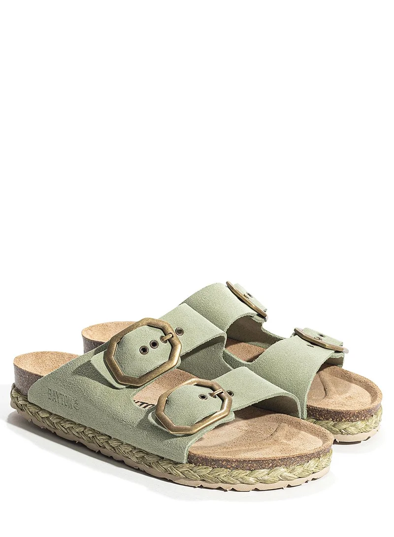 BAYTON Atlas Leather Flat Sandals