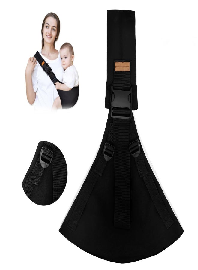 Baby portable shoulder strap waist stool  black - Image 2