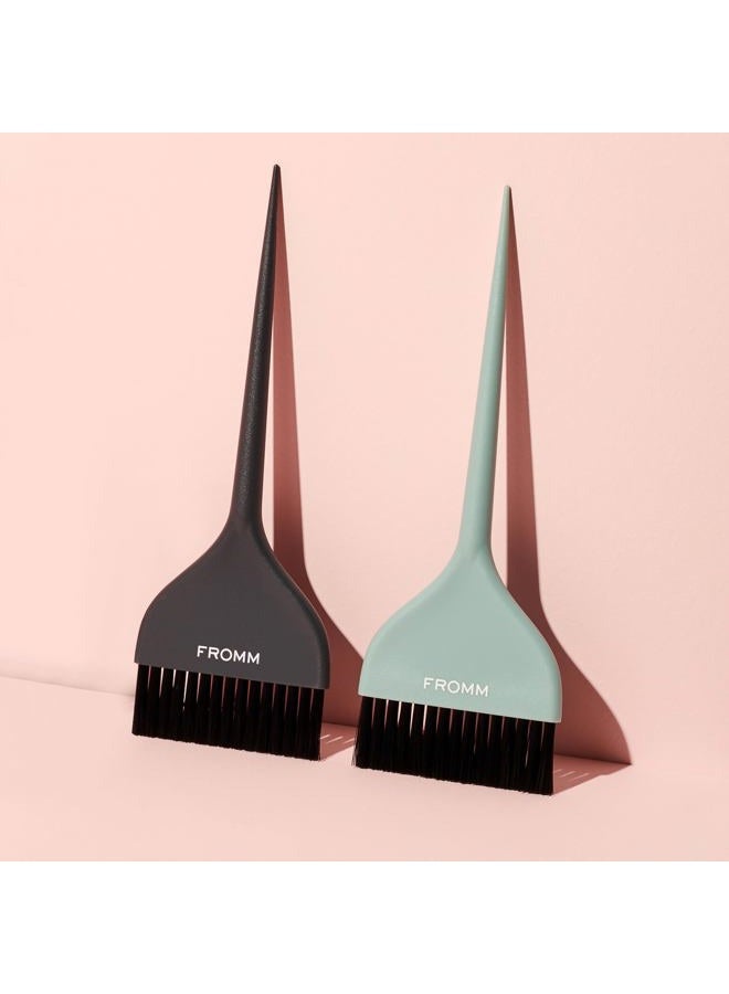 Fromm Color Studio 2-7/8" Firm Color Brush 2-Pack for Hair Stylist with Blunt Tips for All Over Color, Highlights, and Root Touch Ups for for Thick, Curly, and Coarse Hair - Image 2