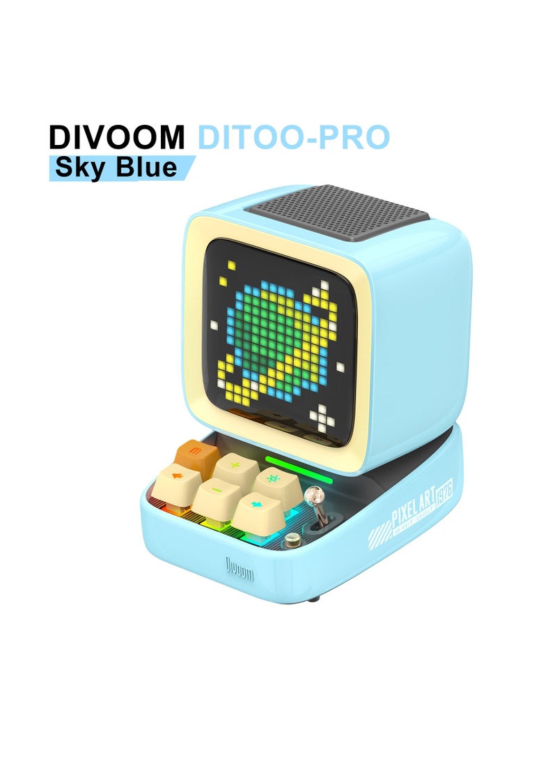 Divoom Bluetooth Portable Speaker Alarm Clock Cute Gift Home Light Decoration  - Image 1