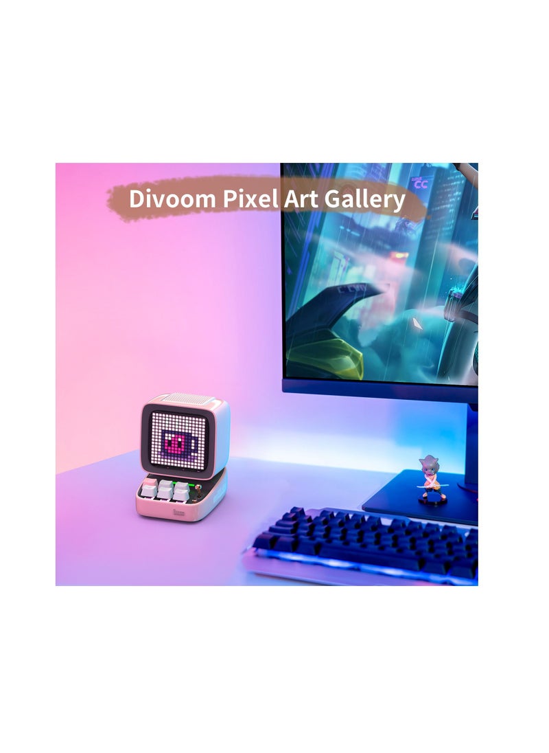 Divoom Bluetooth Portable Speaker Alarm Clock Cute Gift Home Light Decoration  - Image 4
