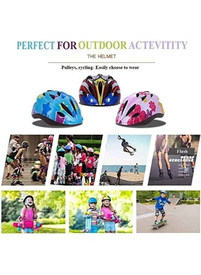 Saudi Select Kids Adjustable Helmet Set with Knee & Elbow Pads, Full Protective Gear for Boys & Girls Ages 3–7, Safe Cycling Helmet for Bike, Scooter & Skating (Pink) - Image 5