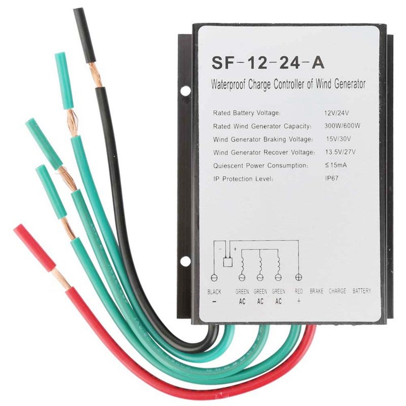 Wind Turbine Charge Controller: 12V 24V Auto Voltage Identification, Waterproof Design - Multi-Protection Functions MPPT/PWM Controller for Off-Grid Wind Solar Power Systems - Image 5