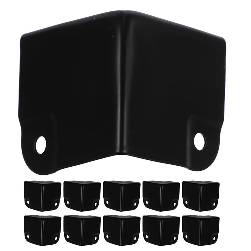 12Pcs Black Metal Box Protective Corners 40mm Edge Guards For Furniture Cabinets - Image 2