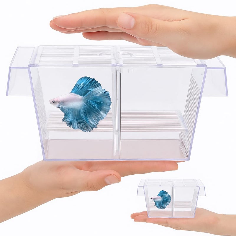 VAYINATO صندوق تربية الأسماك حوض الحضانة الحاضنة حوض السمك صندوق العزل لروبيان البيبي غوبي Fh-101 من بيتزلايف وورلد - Image 4