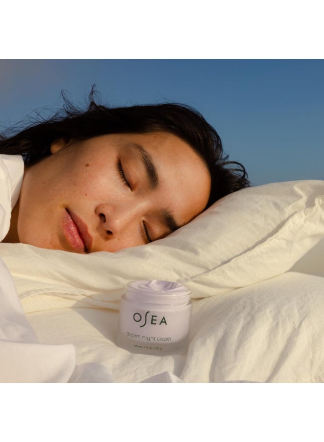 OSEA Dream Night Cream - Anti-Aging Hydrating Face Cream with Algae-Derived Bio Retinol - Plumps, Firms, & Smooths Line and Wrinkles - Image 5