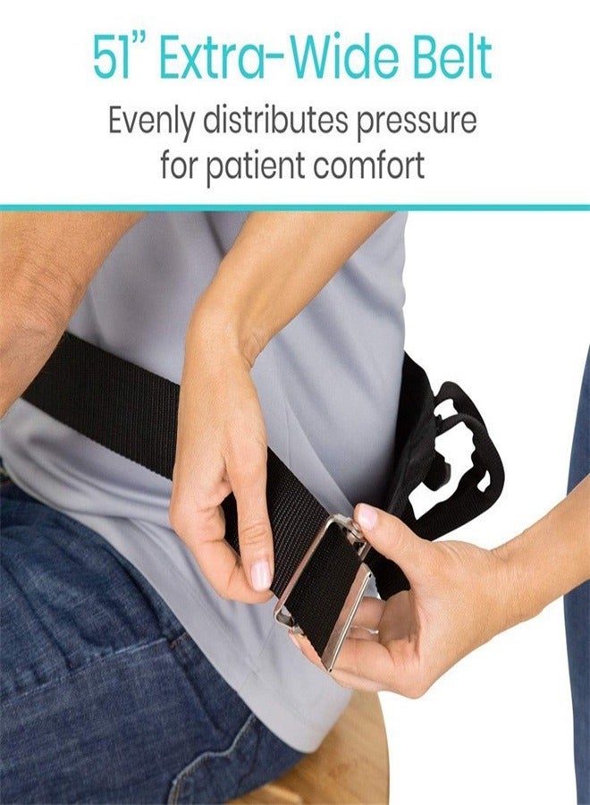 Generic Handles Medical Nursing Safety Gait Patient Assist Bariatric Pediatric Elderly Handicap Occupational Physical Therapy Pt Gate Strap Quick Release Metal Buckle Transfer Belt - Image 5