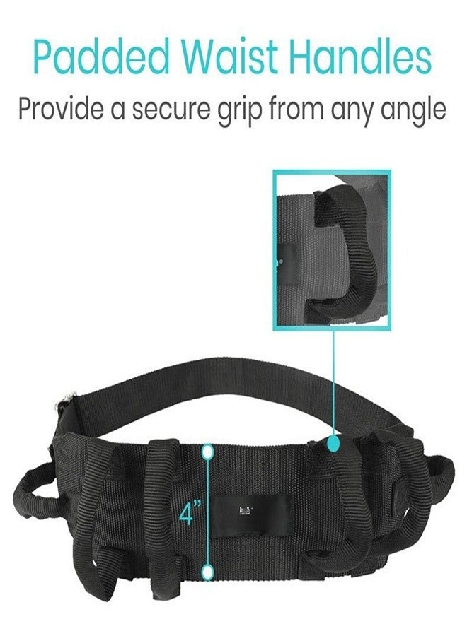 Generic Handles Medical Nursing Safety Gait Patient Assist Bariatric Pediatric Elderly Handicap Occupational Physical Therapy Pt Gate Strap Quick Release Metal Buckle Transfer Belt - Image 3
