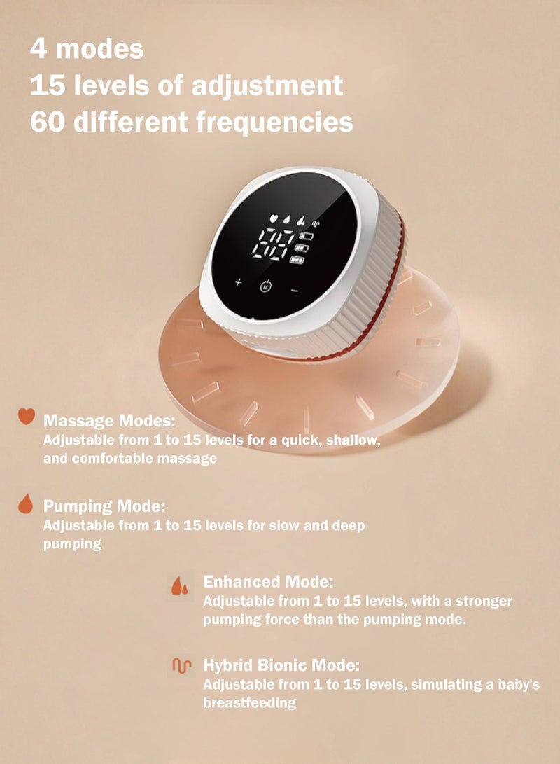 ملقط مضخة ثدي كهربائية مزدوجة مع شحن USB ، وأوضاع تدليك متقدمة ، وتشغيل صامت للتعبير عن الحليب مريح وفعال - Image 3
