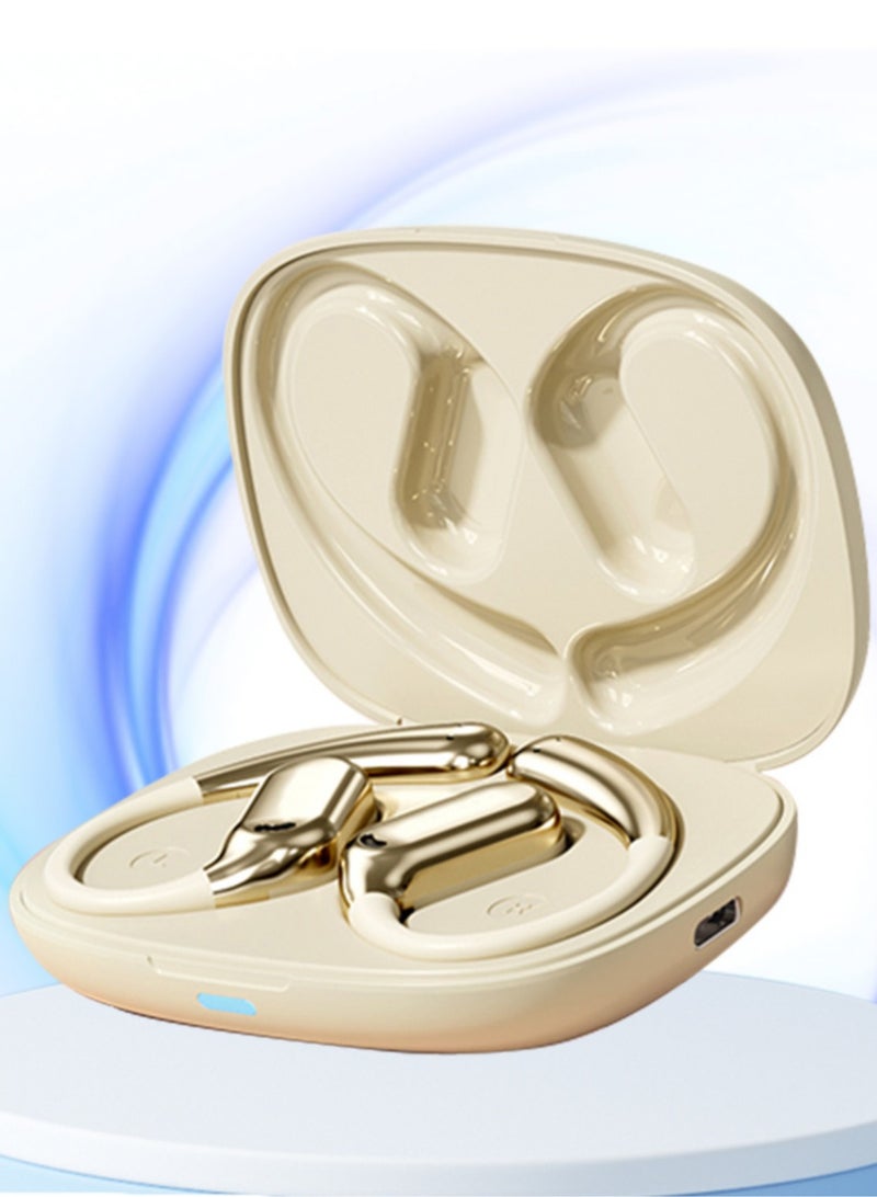 Awei TZ8, Bluetooth Earphones with Charging Case, Long Battery Life, and 110dB Sensitivity Beige - Image 2