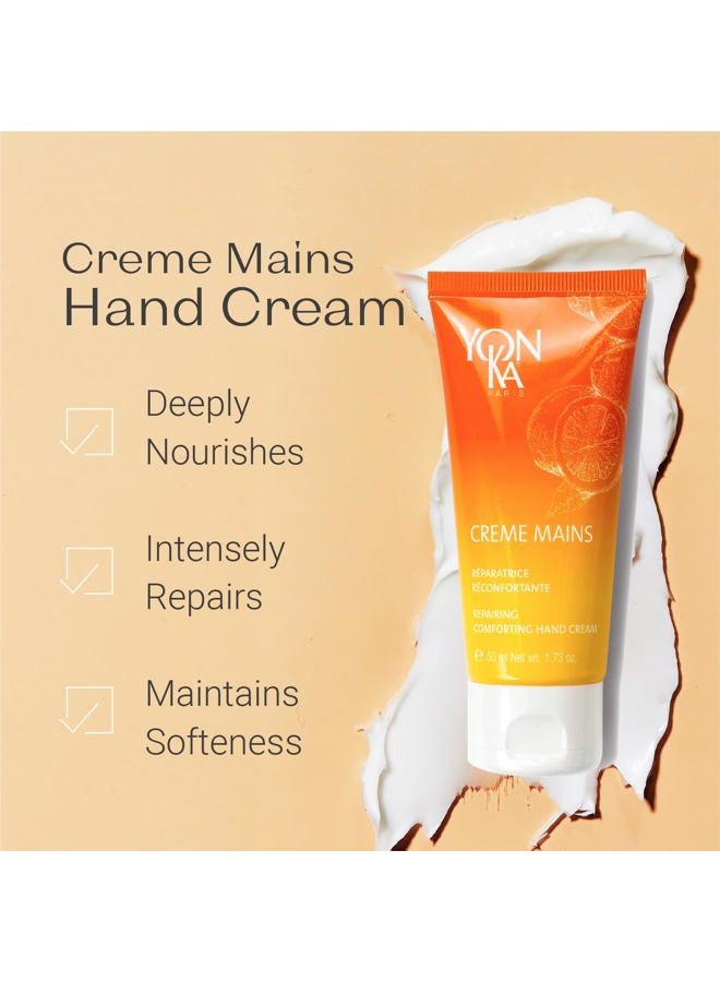 Yonka Yon-Ka Sweet Orange Shea Butter Hand Cream (50ml) Intensely Norishing for Dry Hands, Vitamins E and Grape Seed Oil Soften and Repair, Fragrant Manarin and Citrus Scent, Nourish Nails and Cuticles - Image 2