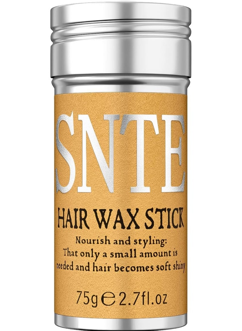 سامنيت عصا شمع للشعر، شمع ناعم لتصفيف الشعر المستعار، عصا دهنية لتصفيف الشعر غير دهني للحواف المجعدة والشعر المجعد - 2.7 أونصة - Image 1