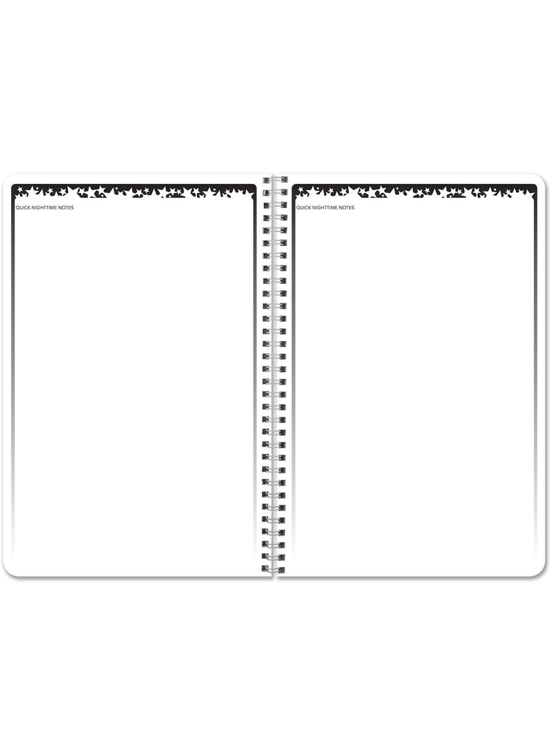 BookFactory BookFactory Dream DiaryDream JournalLog Book 120 Pages  6 x 9 Durable Thick Translucent Cover WireO Binding LOG12669CWADreamDiaryDX  - Image 4