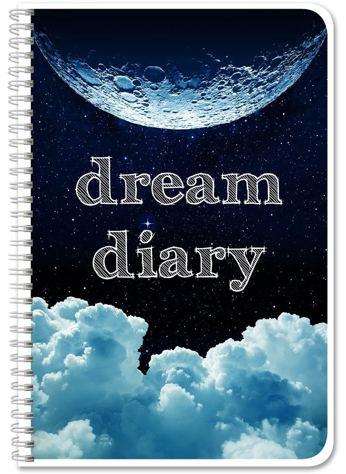 BookFactory BookFactory Dream DiaryDream JournalLog Book 120 Pages  6 x 9 Durable Thick Translucent Cover WireO Binding LOG12669CWADreamDiaryDX  - Image 1