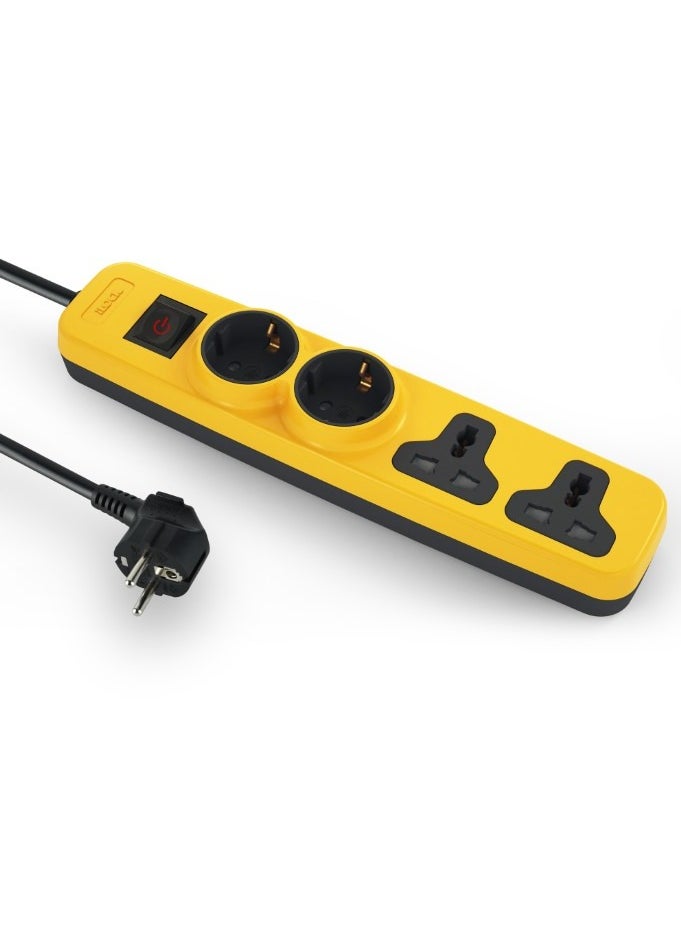 Power Strip Ilock Pro 4 Outlets (2 Schuko Sockets + 2 Universal Sockets) 2m cable 3680 watt 16A