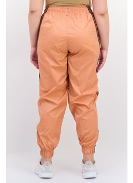 Adidas Women Sportswear Fit Running Track Pants, Orange/Black  - Image 3