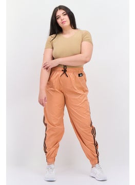 Adidas Women Sportswear Fit Running Track Pants, Orange/Black  - Image 4