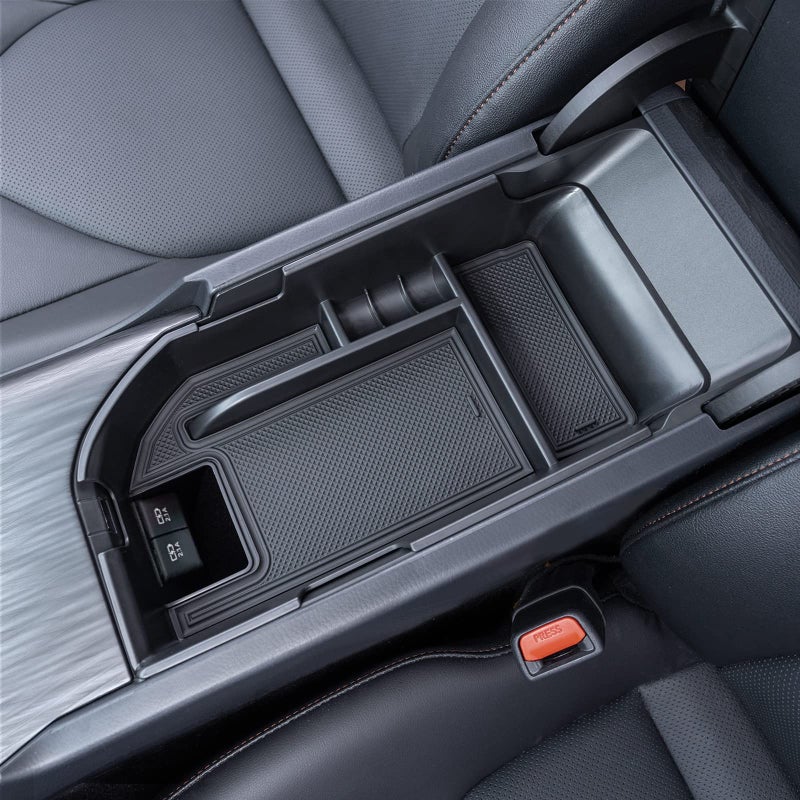 TOPINSTALL Center Console Tray Compatible with 2018-2024 Toyota Camry XLE XSE and 2020-2024 Camry LE SE with Dual USB Ports, Interior Accessories Armrest Console Organizer (Not for 2025) - Image 2