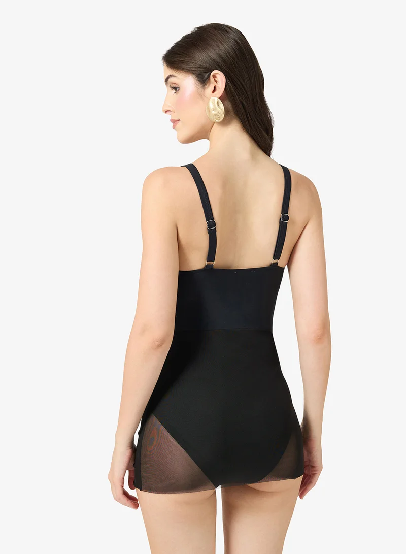 ايلا Swimsuit With Sheer Tankini