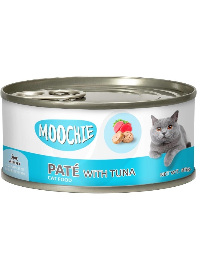 MOOCHIE Moochie Adult Pate With Tuna 85g - can - Pack of 12 