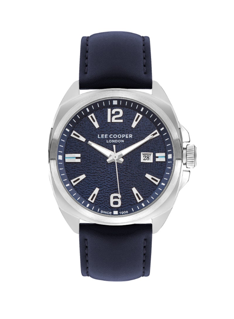 Lee Cooper ساعة يد جلدية للرجال بتصميم تونيو LC07858.399 - 45 مم - Image 1