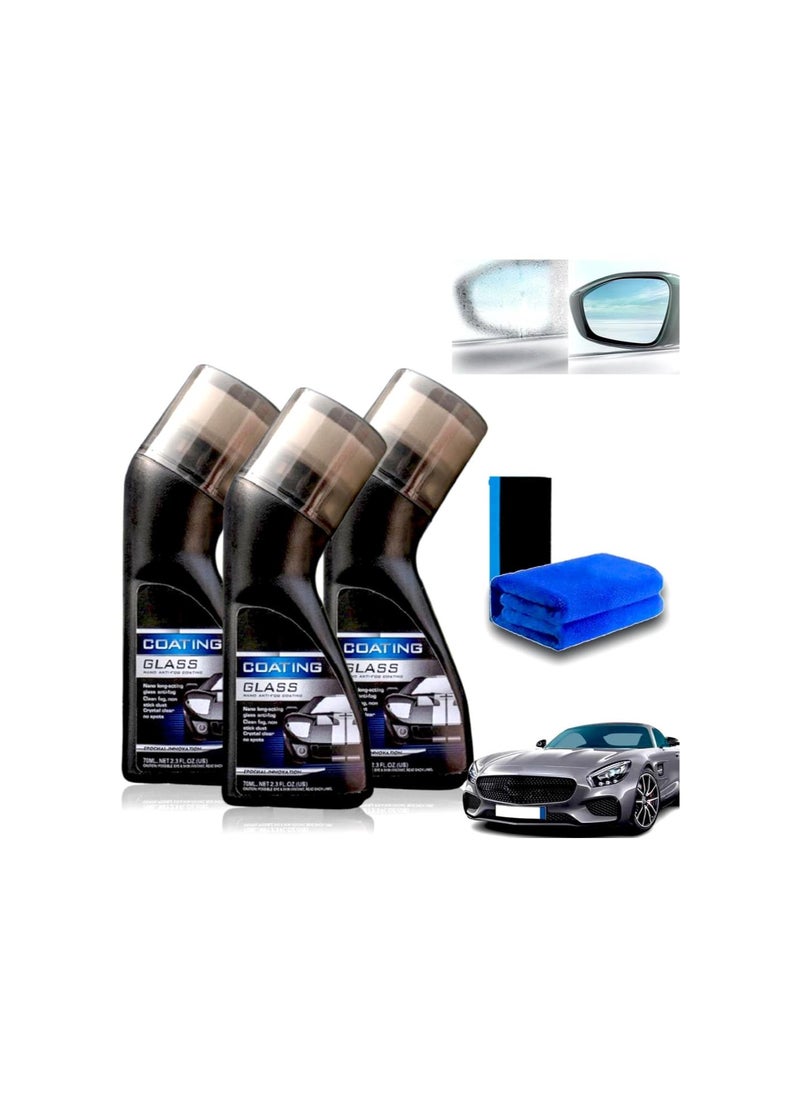 Micro Molecular Anti Fog Coating Agent Wiper, Micro Molecular Antifog Car Windshield, Magic Gem Anti Fog Coating Agent, Micro Molecular Anti Fog Windshield Coating Agent for Car Windshield (1, 3pc)