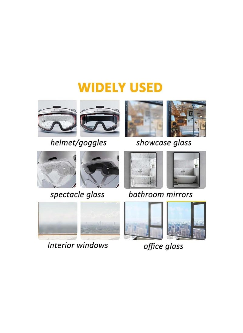 Micro Molecular Anti Fog Coating Agent Wiper, Micro Molecular Antifog Car Windshield, Magic Gem Anti Fog Coating Agent, Micro Molecular Anti Fog Windshield Coating Agent for Car Windshield (1, 3pc)