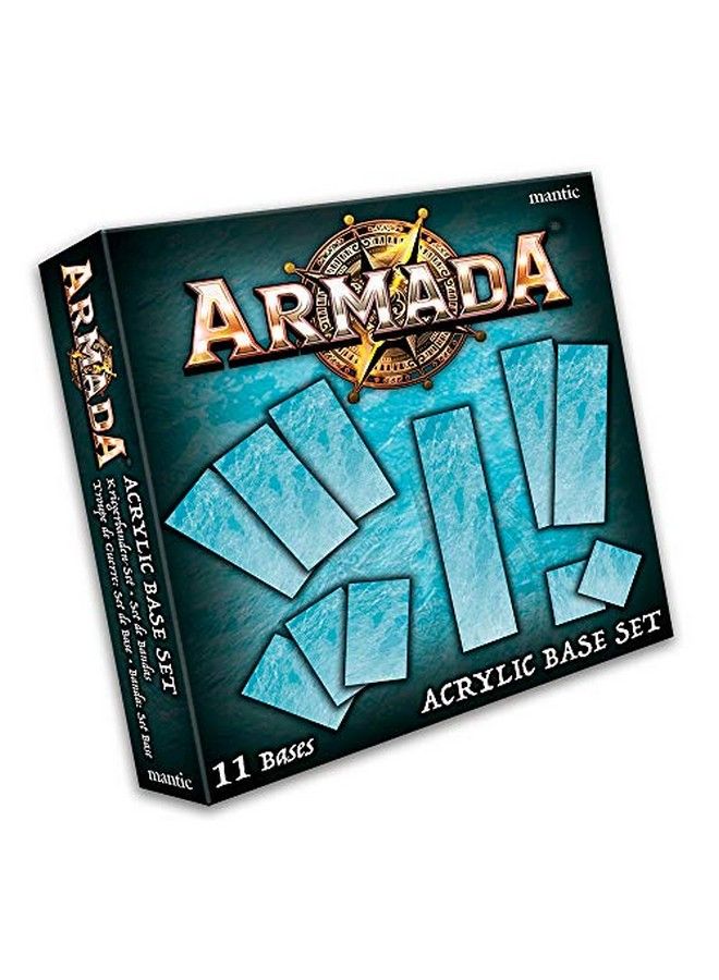 Mantic Games Mgarm104 11 X Armada Acrylic Bases Blue - Image 1