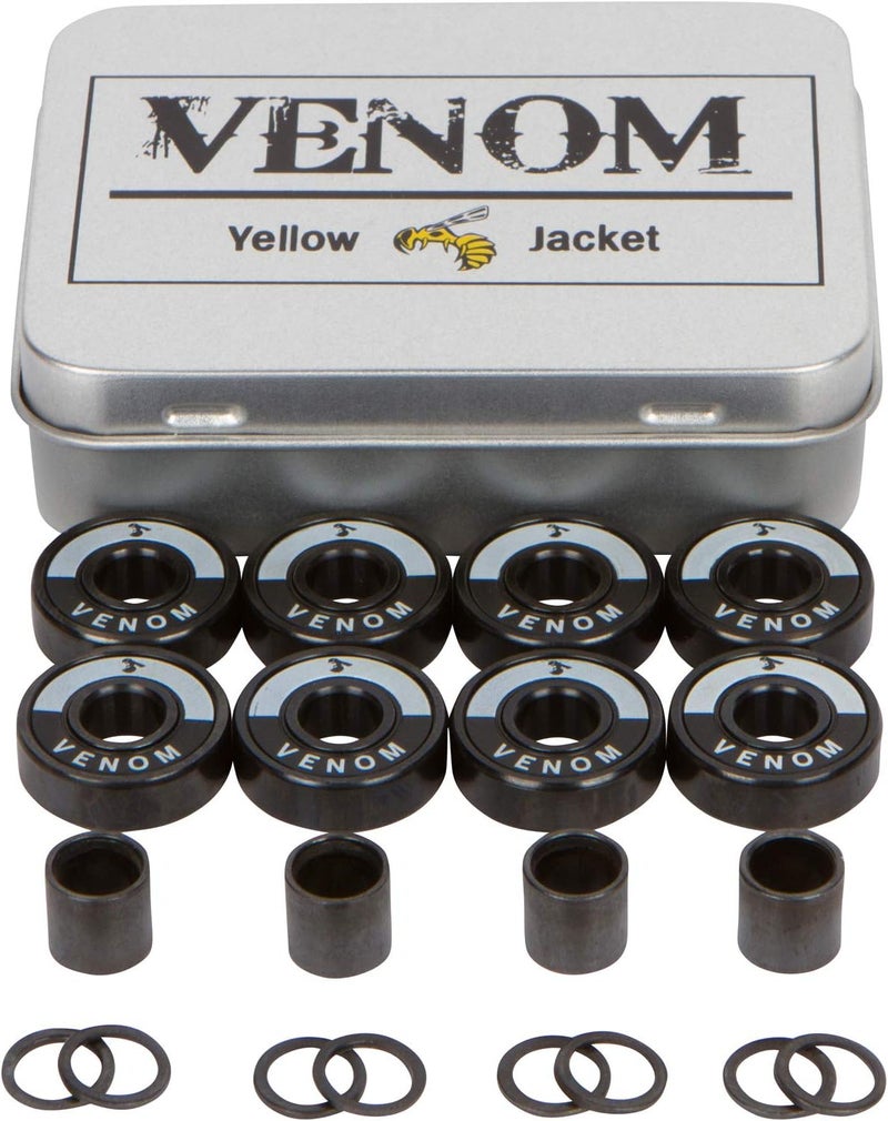 Yellow Jacket Premium Skateboard Bearings – Titanium Coated, Ceramic Balls – Pro Longboard – High Speed, Precision for Skateboards, Longboards, Skates - Image 2