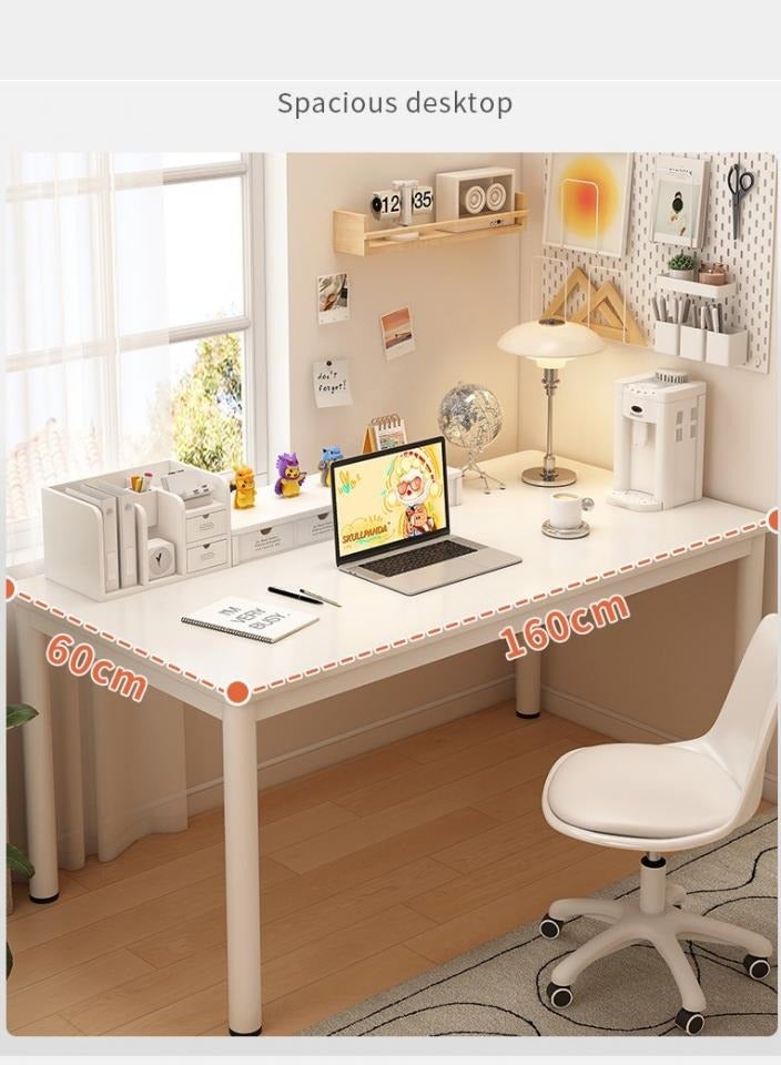 AIWANTO Modern Dining Table – Solid Wood Top with Reinforced Steel Legs, 160×60×75 cm, Easy-to-Clean Surface, Dual-Use for Dining & Home Office - Image 3