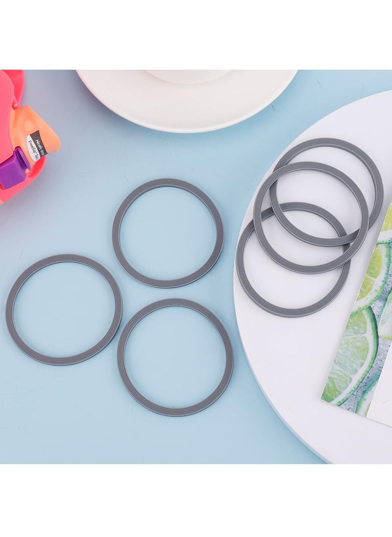 KASTWAVE - 6 Pack Water Bottle Gasket Replacement for Owala FreeSip, Silicone Lid Seal O Ring Sealing Gaskets Replacement Parts Accessories Compatible with Owala Stainless Steel Cup (Grey) - Image 1