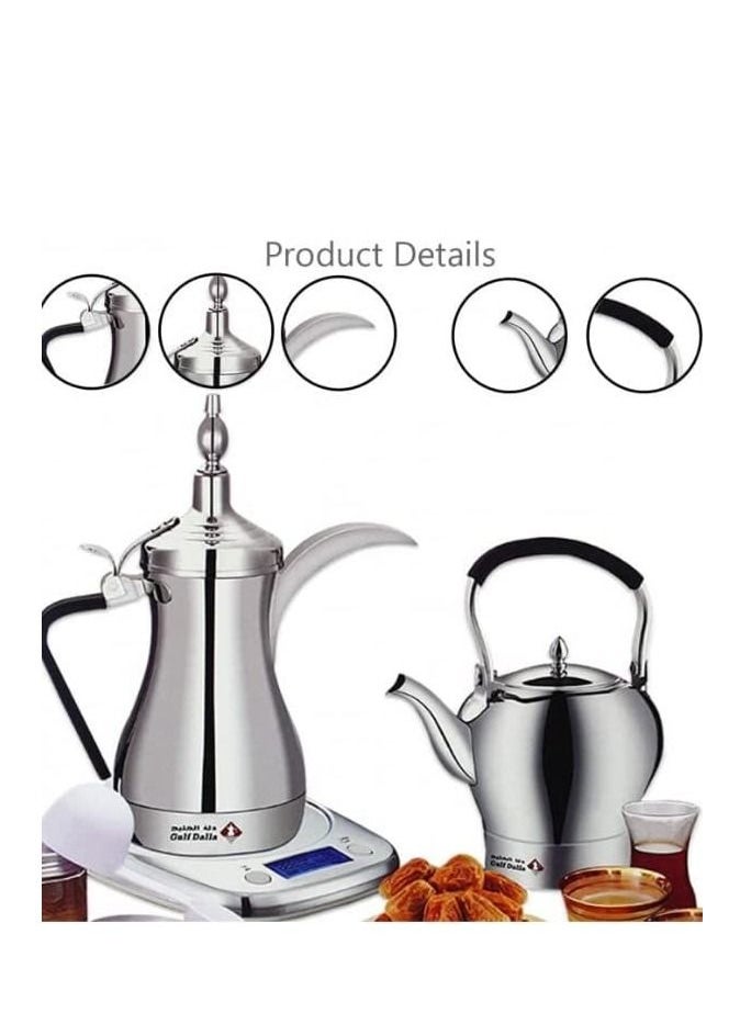 Gulf Dalla Gulf Dalla Electric Arabic Coffee & Tea Maker Machine with Glass  - Image 3