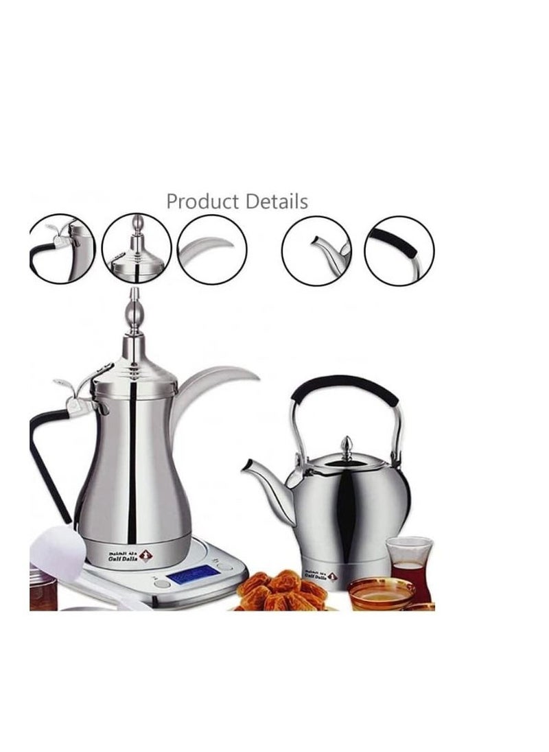 Gulf Dalla Gulf Dalla Electric Arabic Coffee & Tea Maker Machine with Glass  - Image 4
