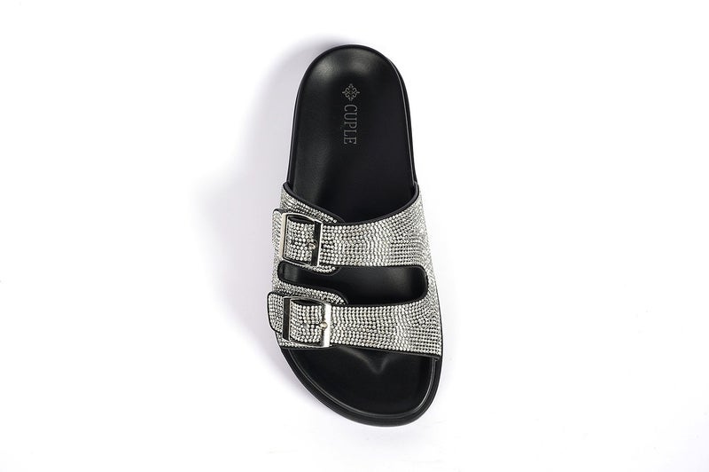 Cuple Crystal Embellished Flat Flip Flop - Image 3