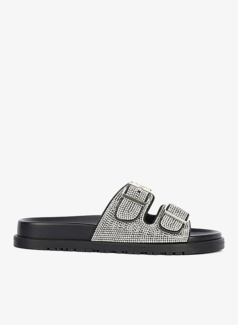 Cuple Crystal Embellished Flat Flip Flop - Image 2