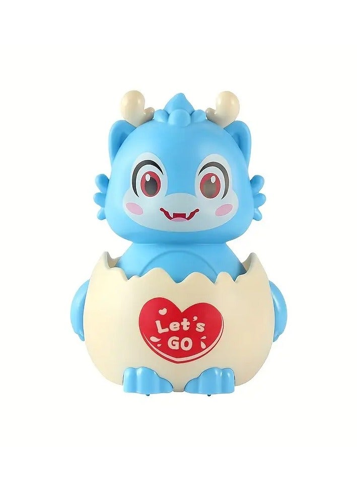 Exotic Press Dinosaur Toy – Eggshell Baby Dragon, Friction Powered Toy for Toddlers and Kids - Image 1