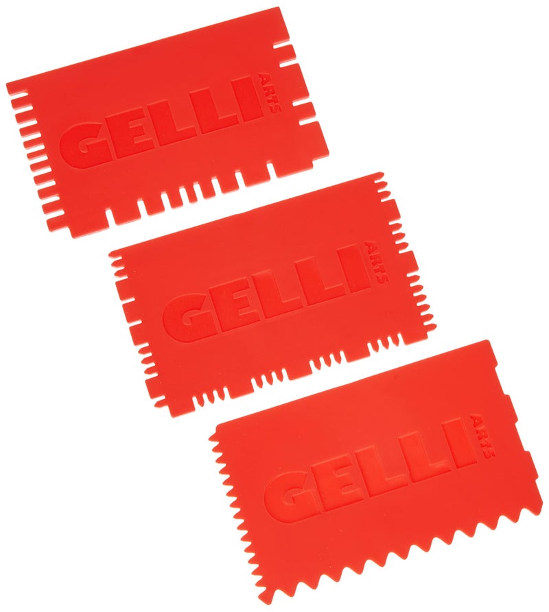 Gelli Arts Mini Printing Tools Set 3, Synthetic Material, Red, 19 x 10.1 x 0.6 cm