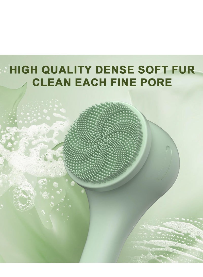 SYOSI Electric Body Brush Set for Showering Back Scrubber Rechargeable 5 in 1 Shower Brush with Long Handle and 6 Cleaning Heads IPX6 Waterproof and 2 Speed Modes for Men Women Massage Exfoliating Wash Dee - Image 4