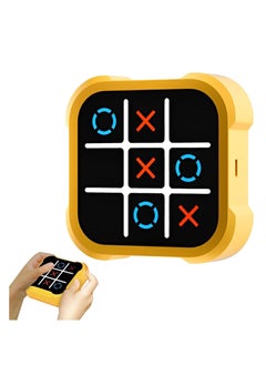 MOCOM Tic Tac Toe 3-in-1 Portable Electronic Tic Tac Toe Game Console - Classic Tic Tac Toe, Memory Flash & Whack-a-Mole Modes | Travel-Friendly Puzzle Game for Kids & Adults | Fun Board Game with Adaptive AI & Brain-Boosting Gameplay  - Image 1
