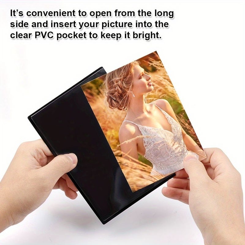 Multicolor Set Of 6 Magnetic Photo Frames For 4X6 Inch Photos Reusable Black Magnet Refrigerator Photo Holders - Image 5