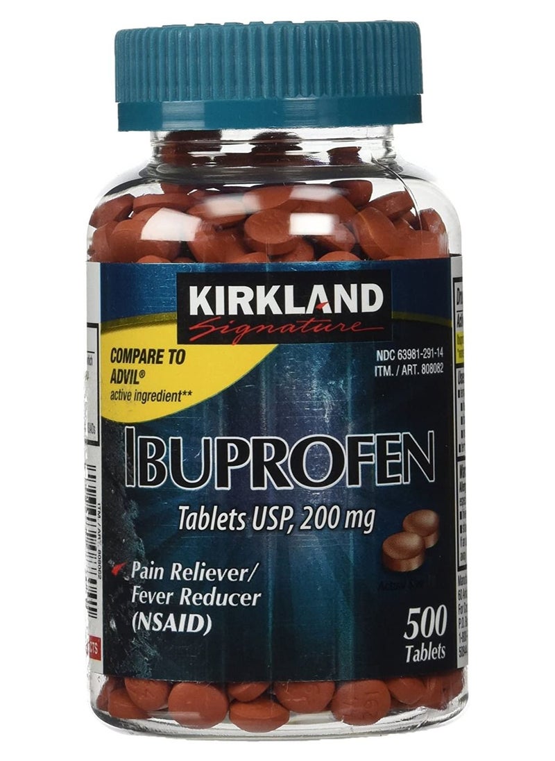 Kirkland - Signature Ibuprofen Tablets USP 200mg 500 Tablets - Image 1