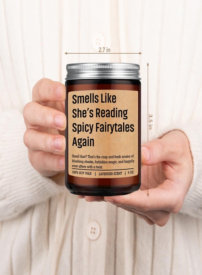 LEADO Scented Candle, Spicy Book Lover Gifts for Women - Funny Gifts for Fantasy & Romantasy Book Lovers, Dark Romance Reader - Bookish Mothers Day, Birthday, Reading Decor for Friend, Girl, Sister - Image 4