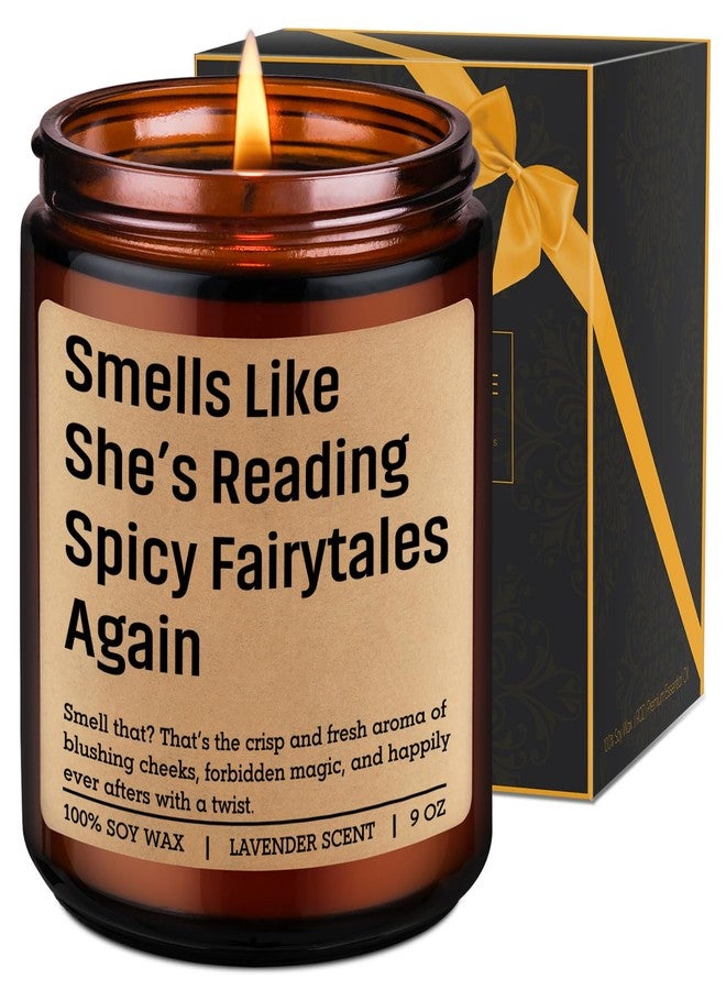 LEADO Scented Candle, Spicy Book Lover Gifts for Women - Funny Gifts for Fantasy & Romantasy Book Lovers, Dark Romance Reader - Bookish Mothers Day, Birthday, Reading Decor for Friend, Girl, Sister - Image 1