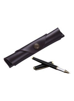 NIBEMINENT Handmade Protector Leather Pen Case Black  - Image 2