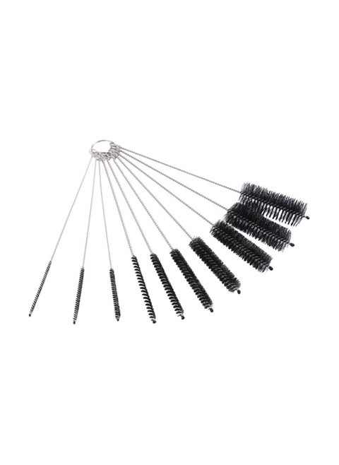 Baby Bottle and Straws Cleaner Brush Set 10 Pcs Different Sizes With Keyring